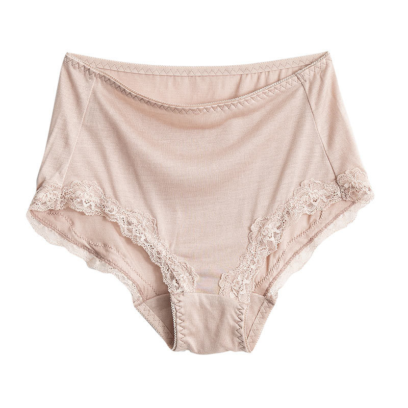 The Seamless Mulberry Silk Lace Briefs - Image 5