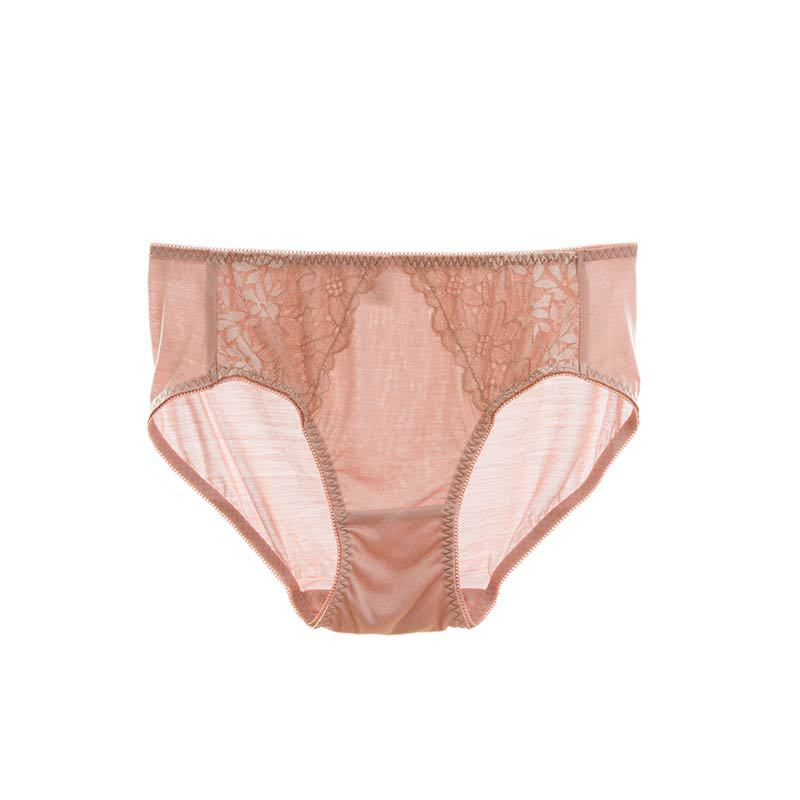 The Seamless Mulberry Silk Lace Briefs - Image 5