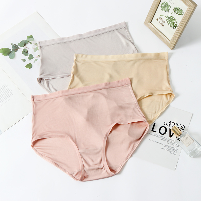The Seamless Mulberry Silk High Waist Briefs - Image 4