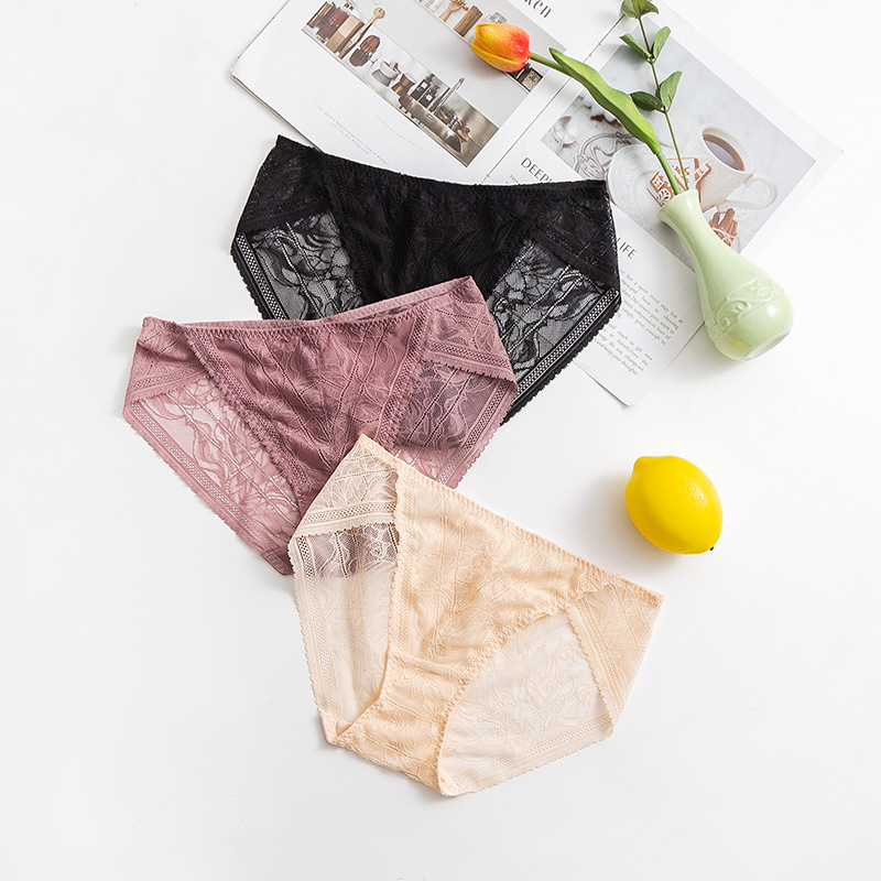 The Seamless Silk Lace Thong - Image 3