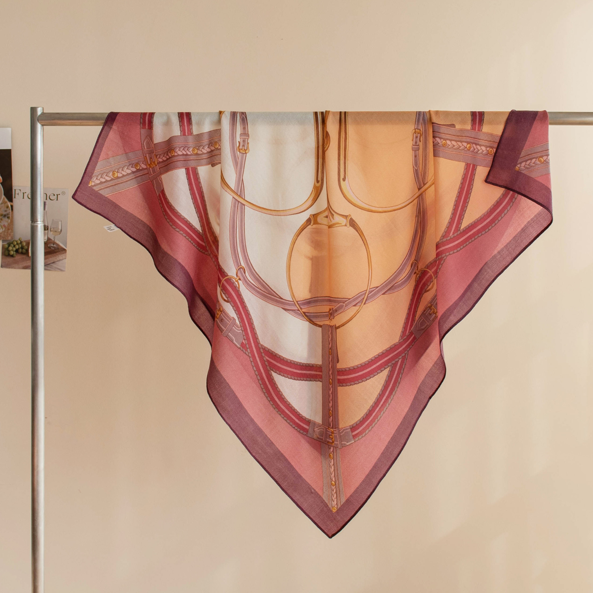 The Water-Soluble Wool and Mulberry Silk Square Scarf - Image 3