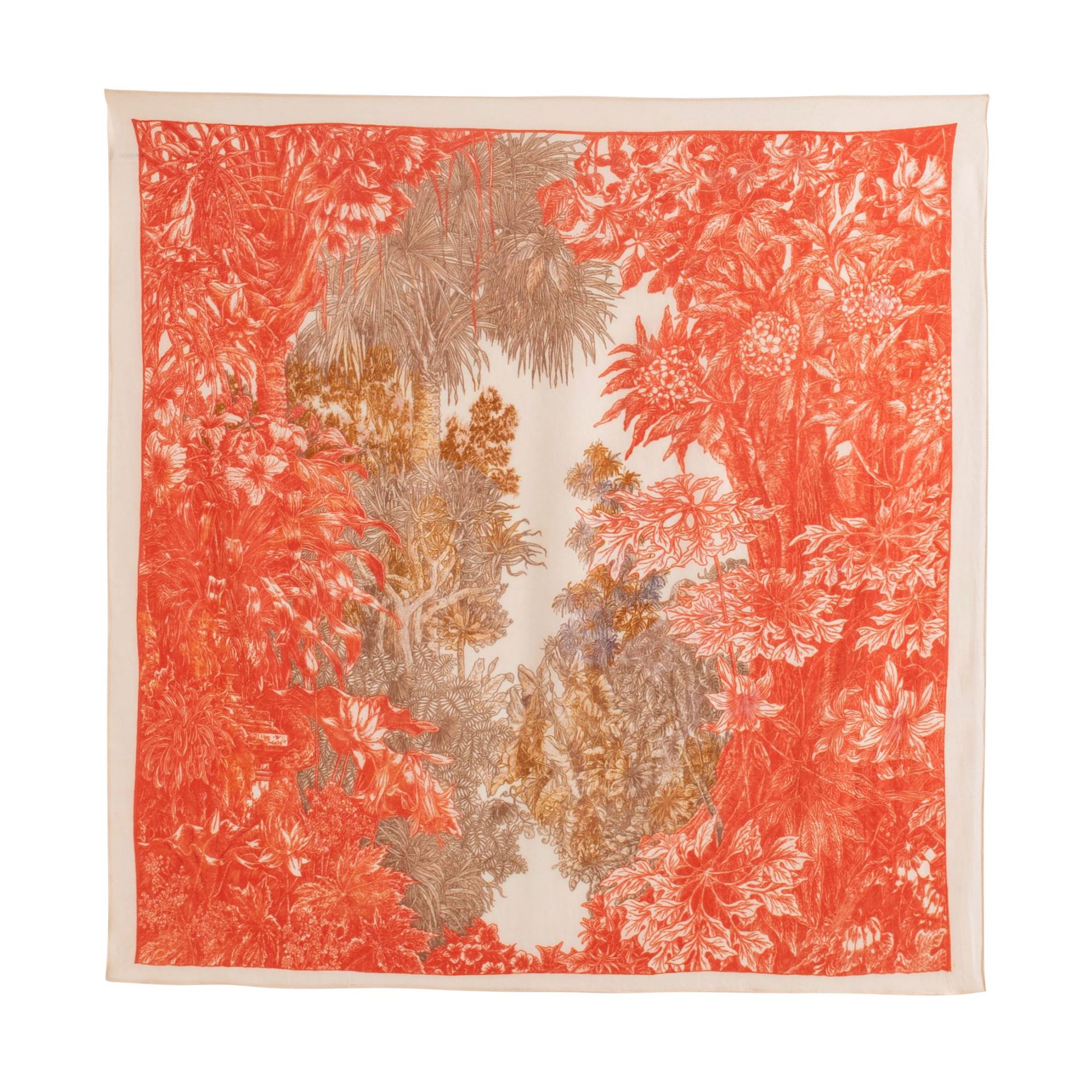 The Water-Soluble Wool Printed Scarf - Image 5
