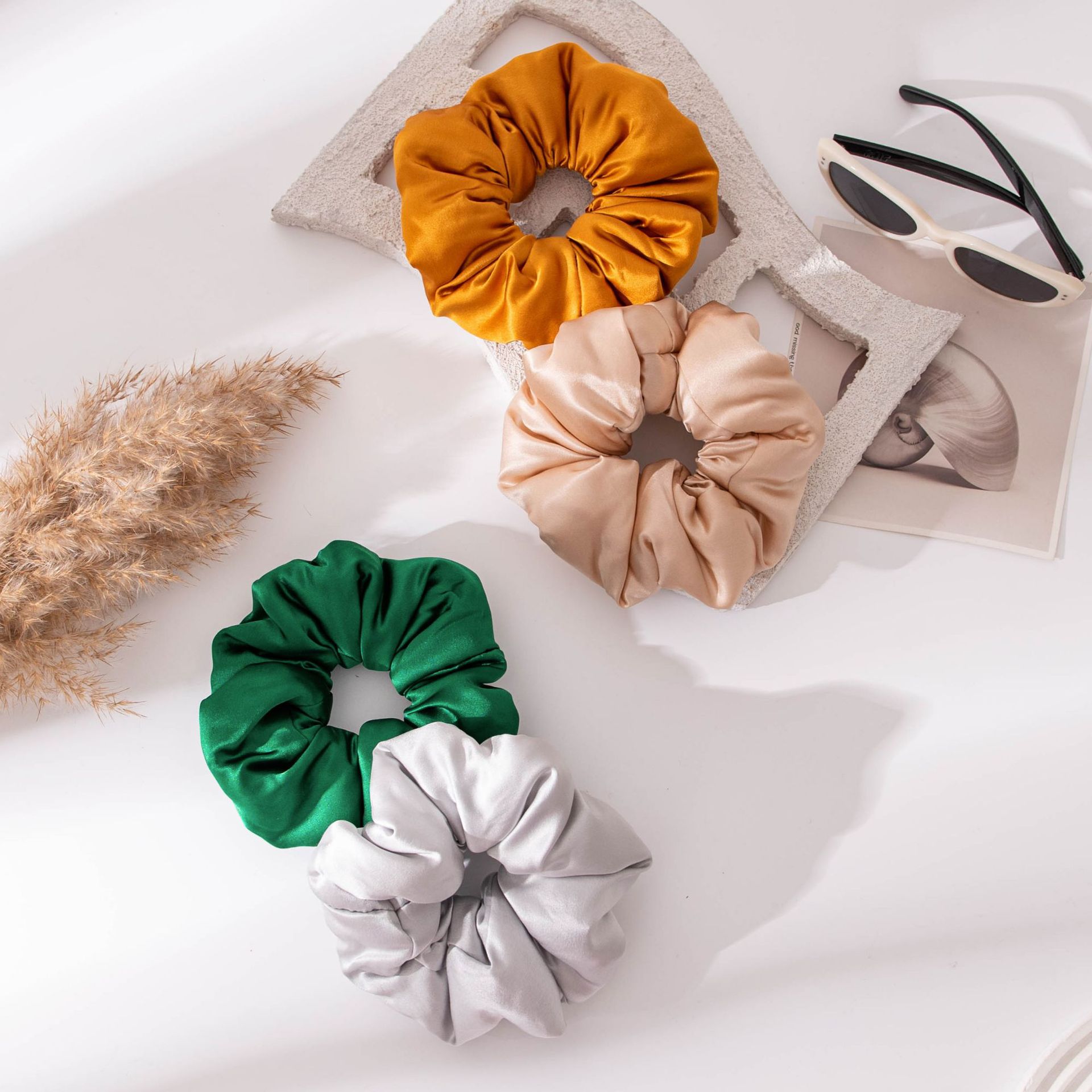 The Mulberry Silk Satin Scrunchie Hair Tie - Image 4