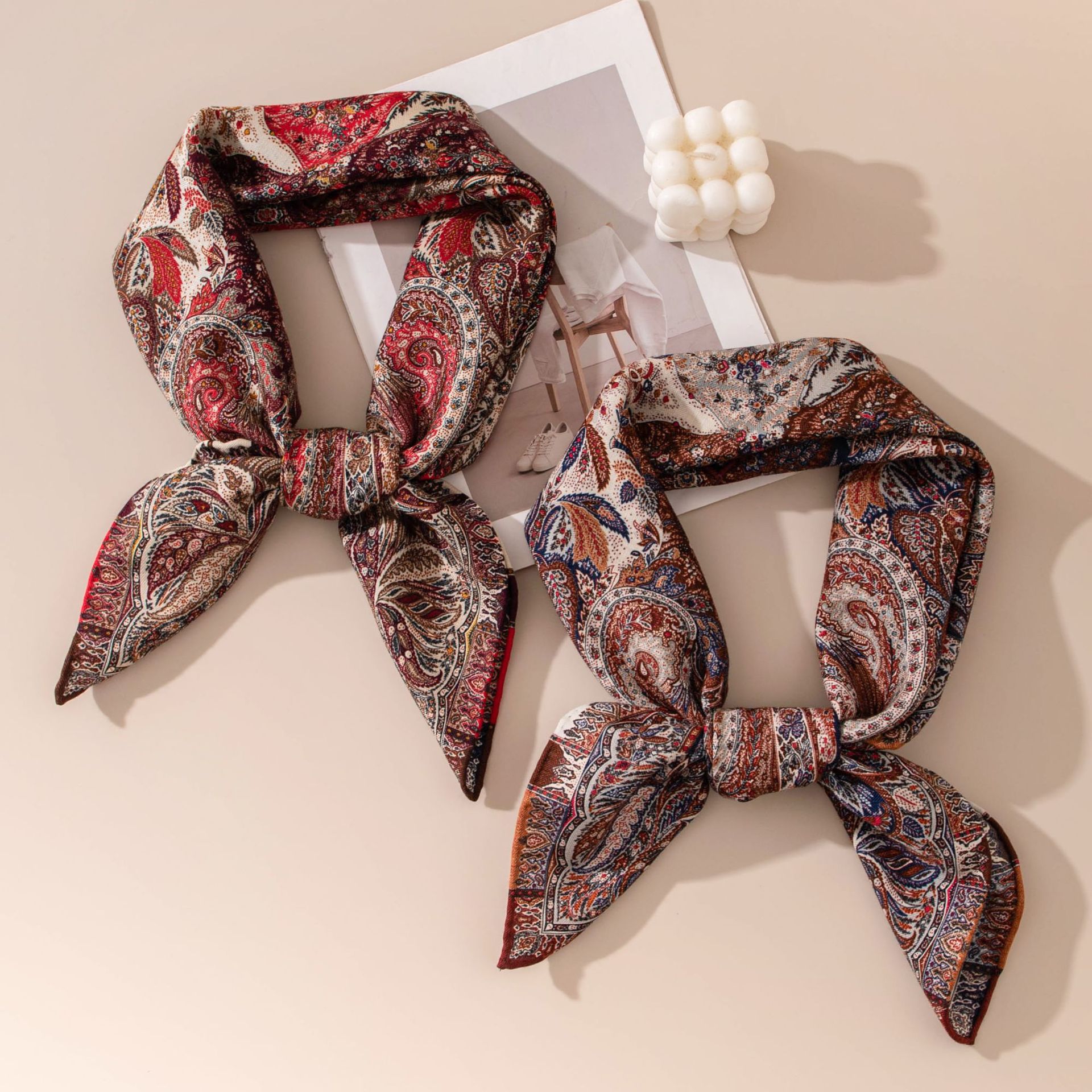 The Vintage Silk Wool Scarf - Image 4