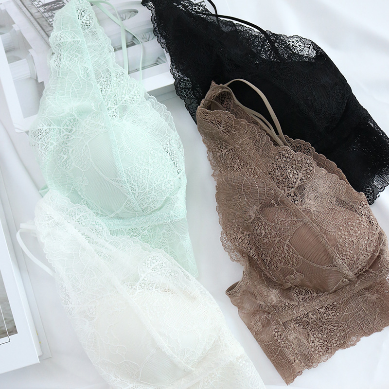 The Mulberry Silk Backless Lace Camisole with Wire-Free Bra - Image 4