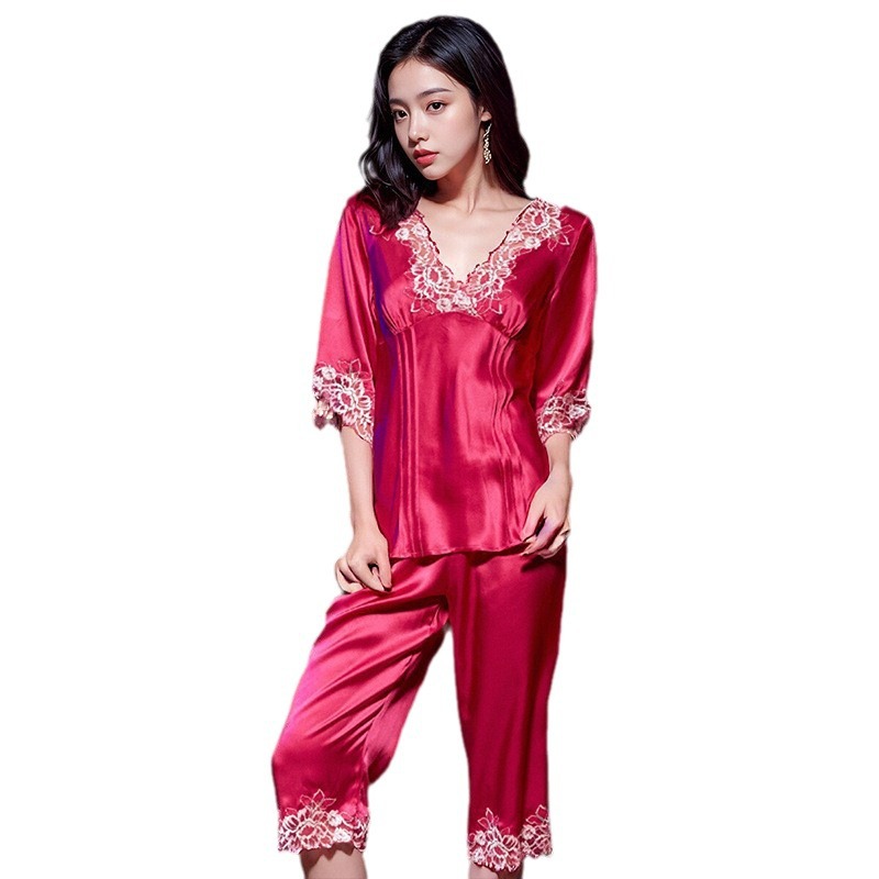 The 19 Momme 100% Mulberry Silk Short Pajama Set - Image 5