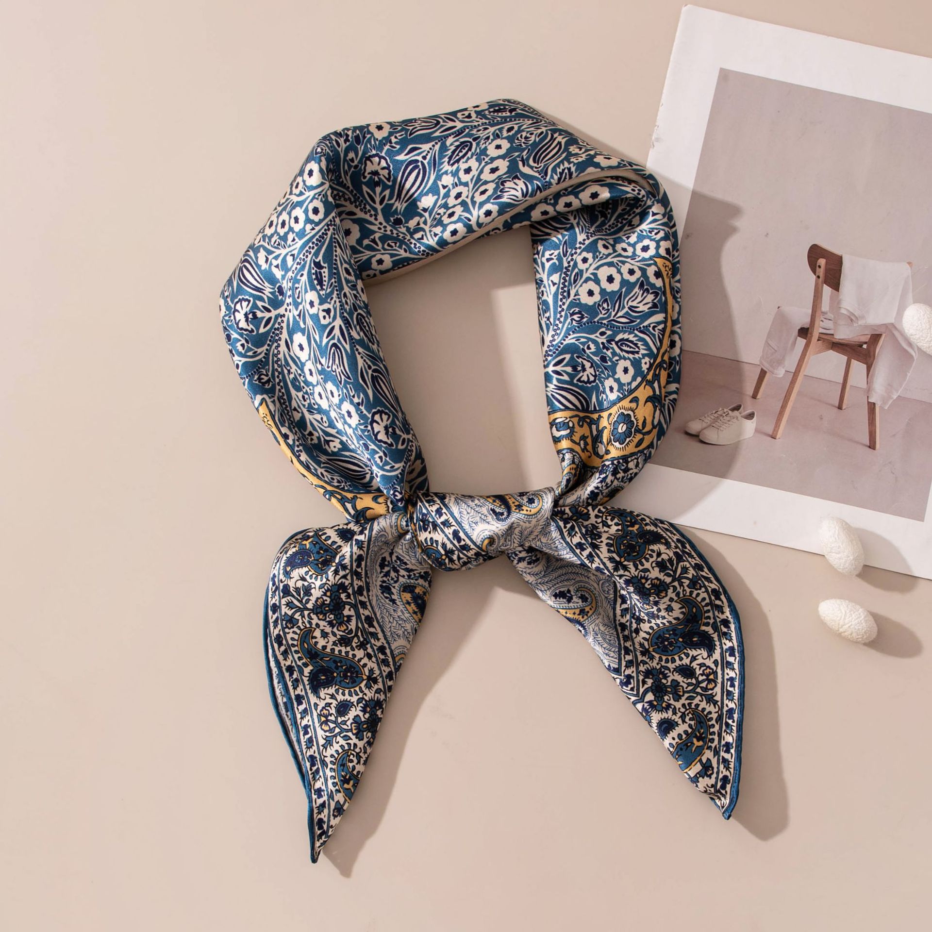 The Mulberry Silk Paisley Shawl - Image 4