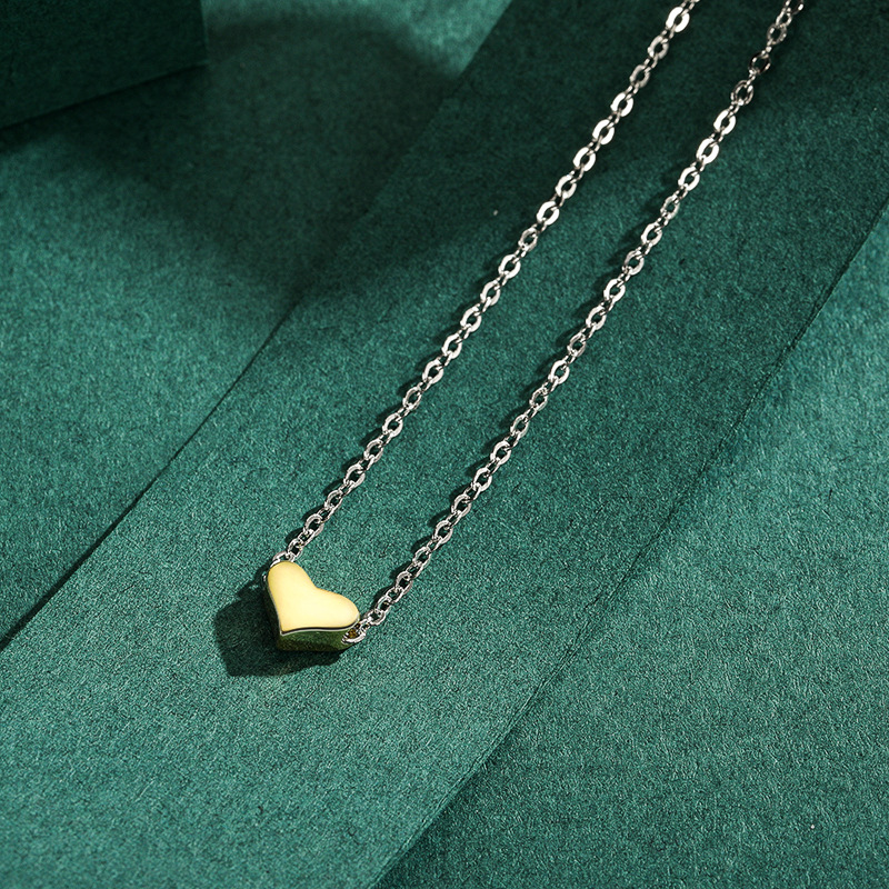 The S925 Sterling Silver Mini Heart Necklace - Image 4