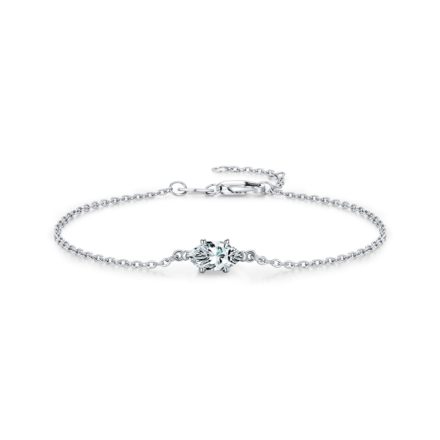 The Moissanite S925 Sterling Silver Sparkling Bracelet - Image 5