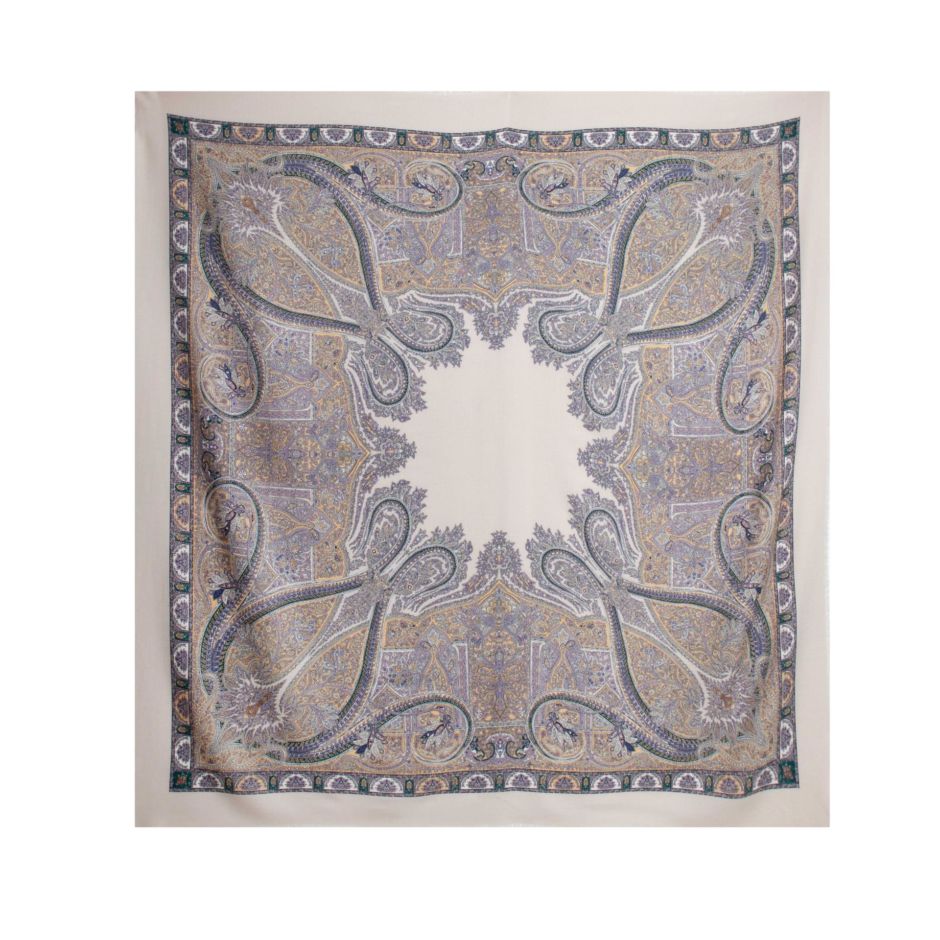 FHZ25-90009-1 Double-Sided Paisley Diamond Pattern Purple