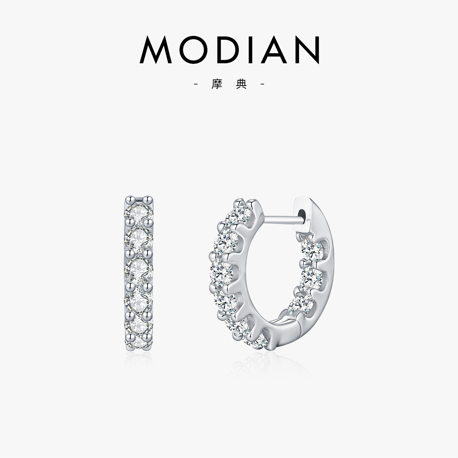 The VVS1 Clarity Moissanite S925 Sterling Silver Earrings