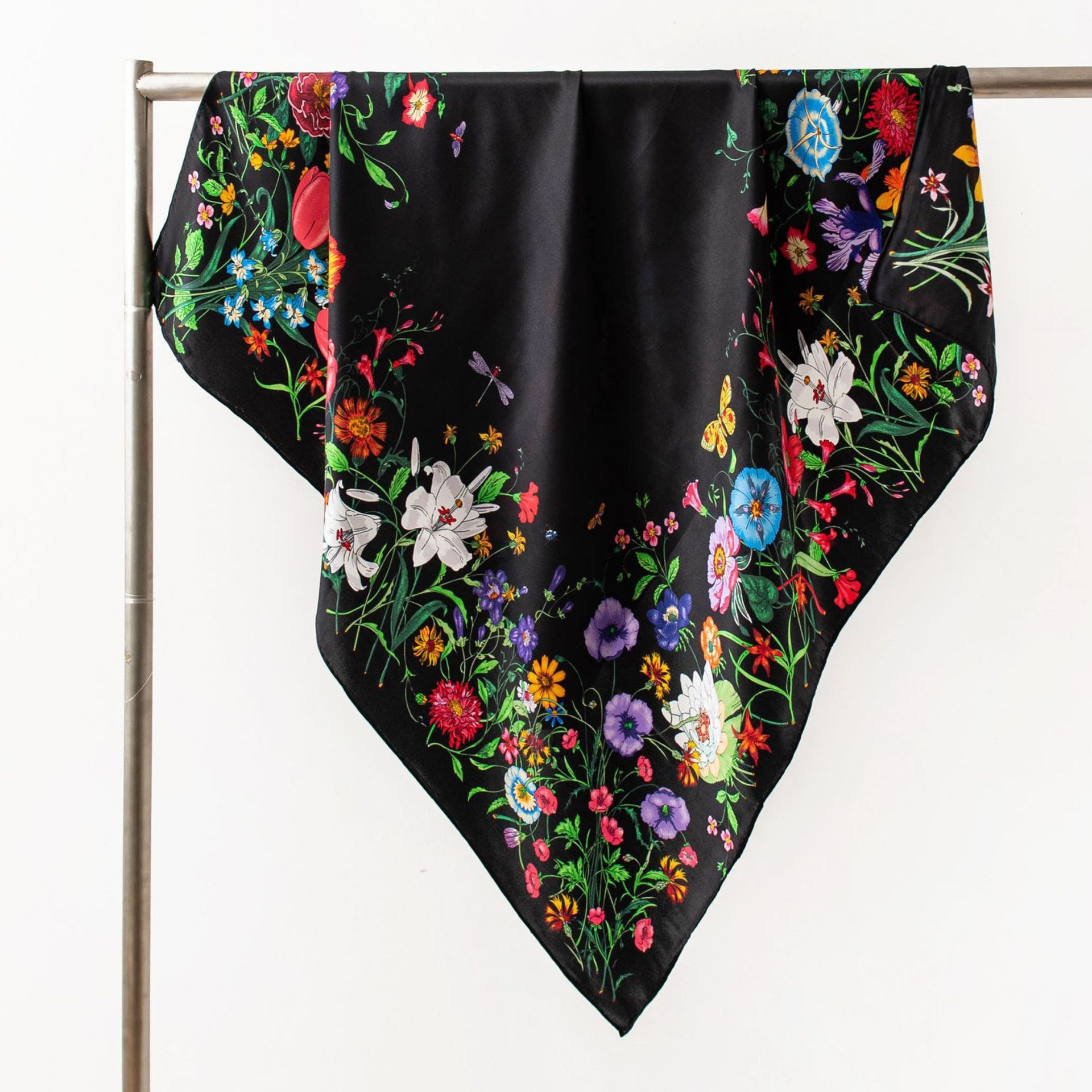 The Hand Rolled Silk Print Scarf - Image 2