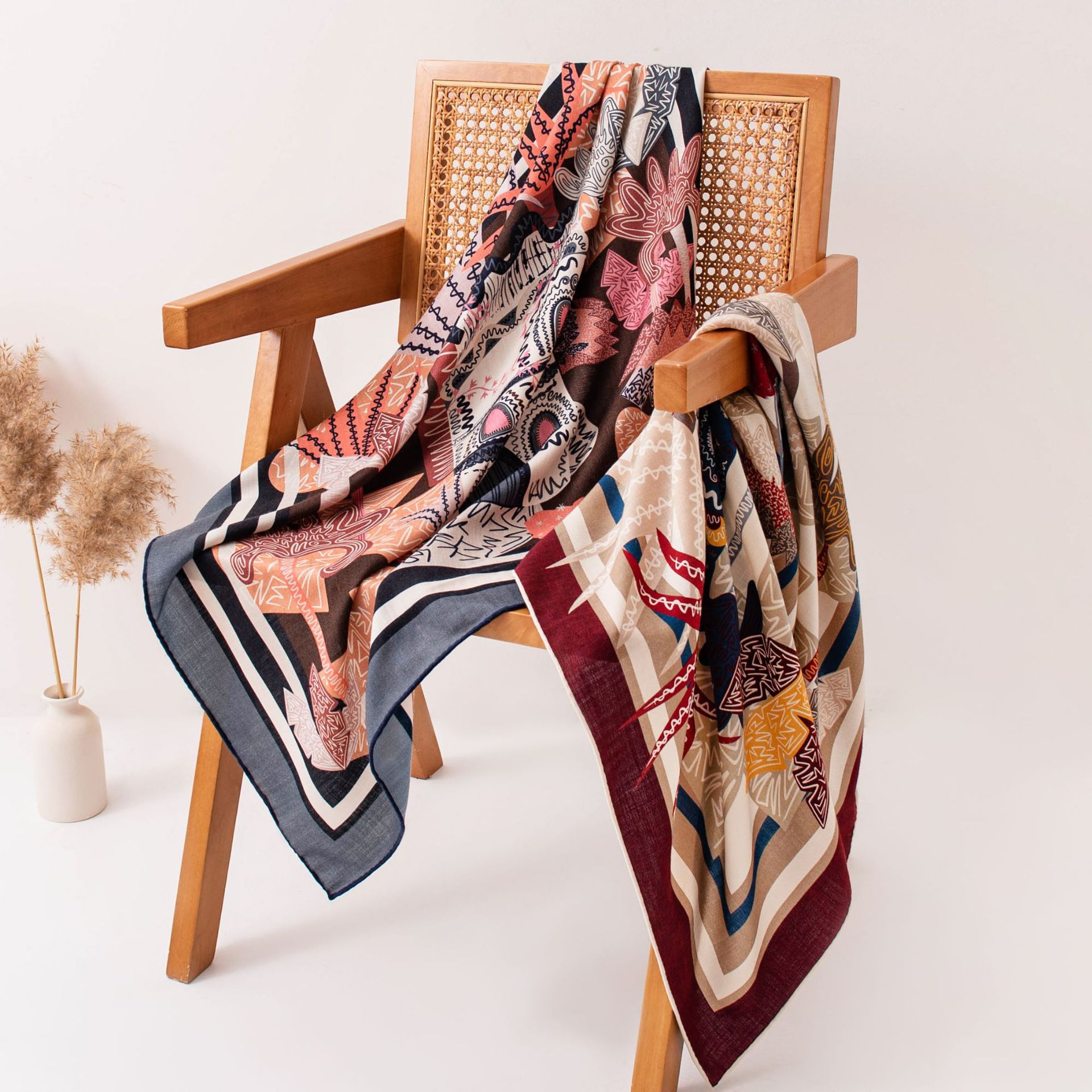The Silk Wool Square Scarf