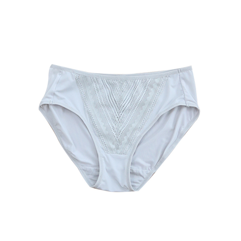 The Silk Lace Trim Mid-Rise Panties - Image 5