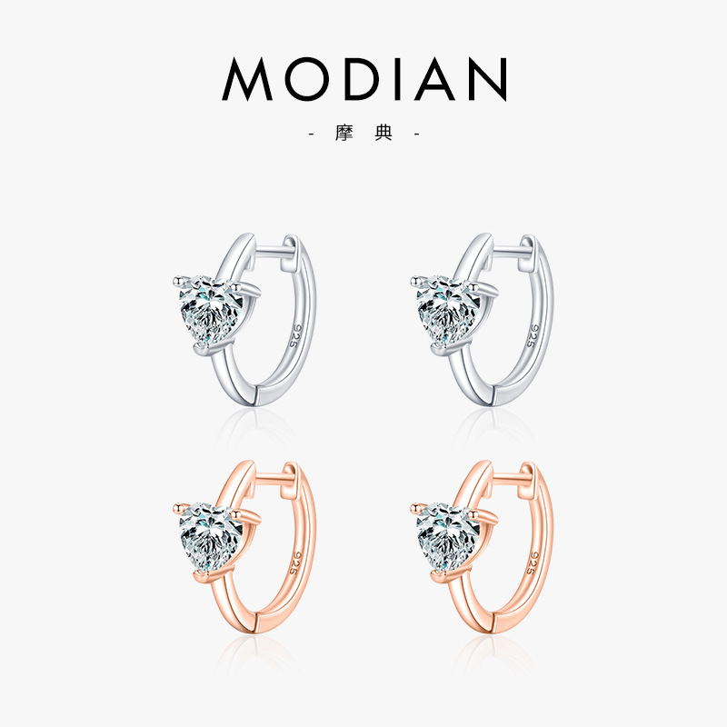 The S925 Sterling Silver Heart Ear Cuff