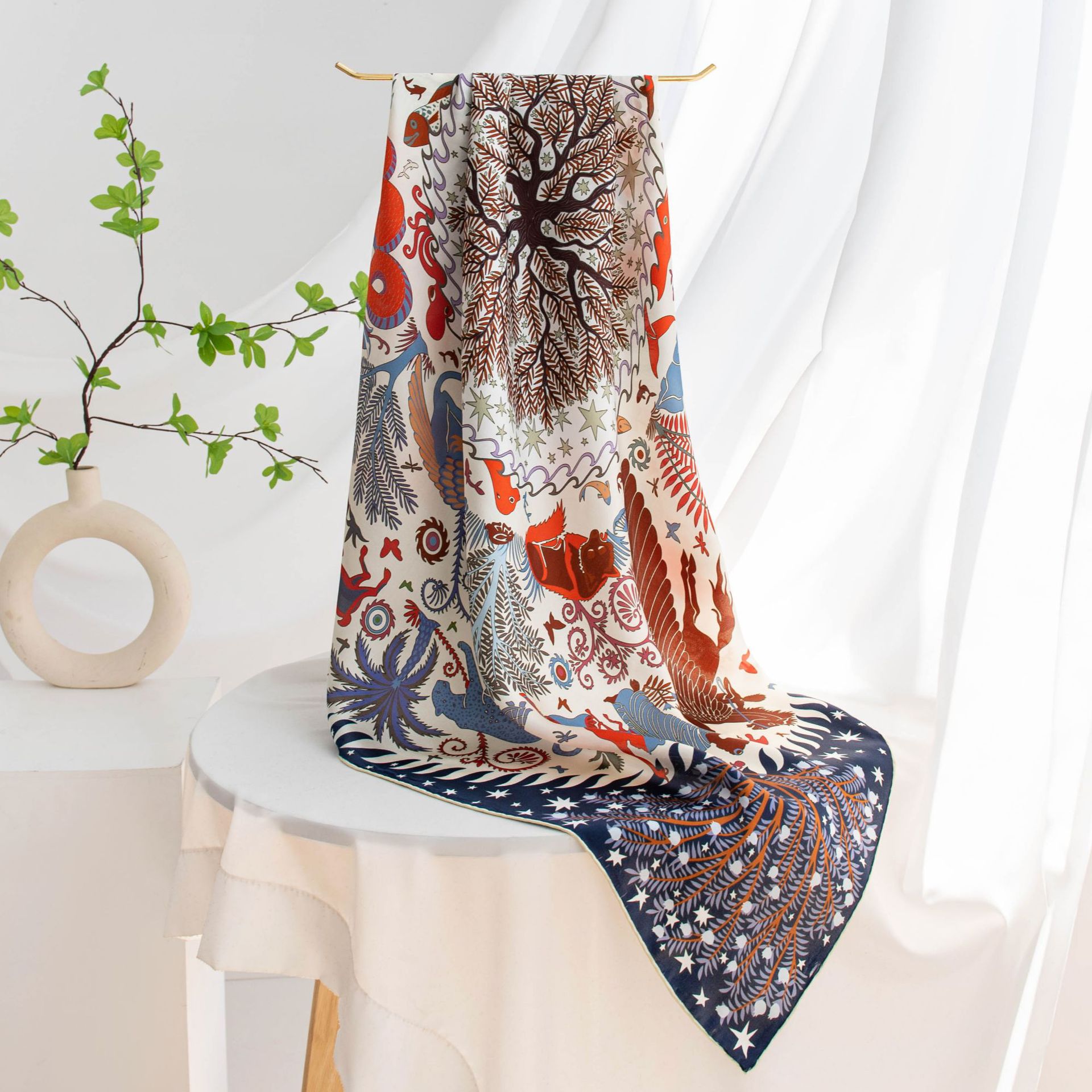 The Mulberry Silk Large Scarf and Shawl Wrap - Image 2