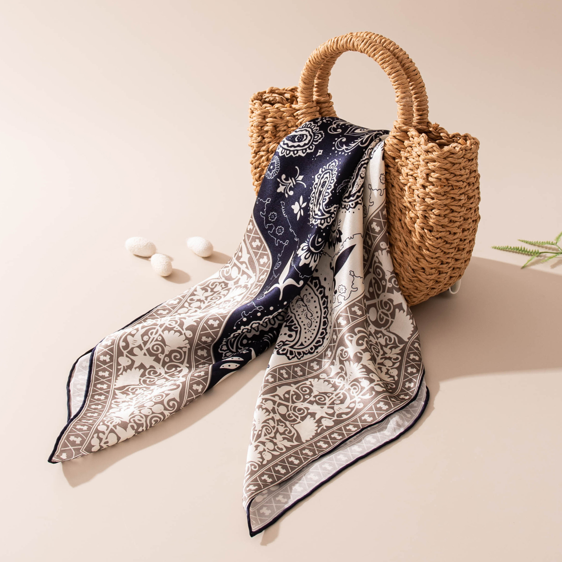 The Hand-Rolled Mulberry Silk Neck Scarf - Image 3