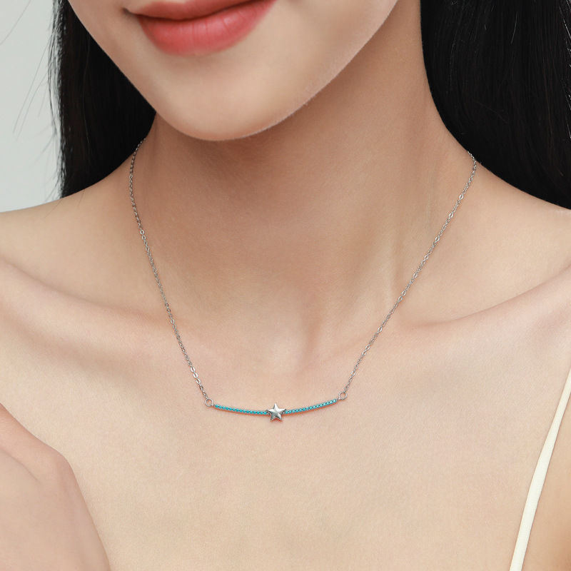 The Sterling Silver Turquoise Necklace and Ring Set - Image 3