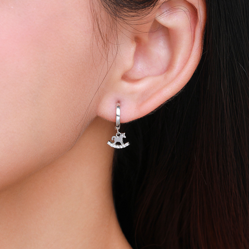 The Sterling Silver Horse Earrings - Image 2