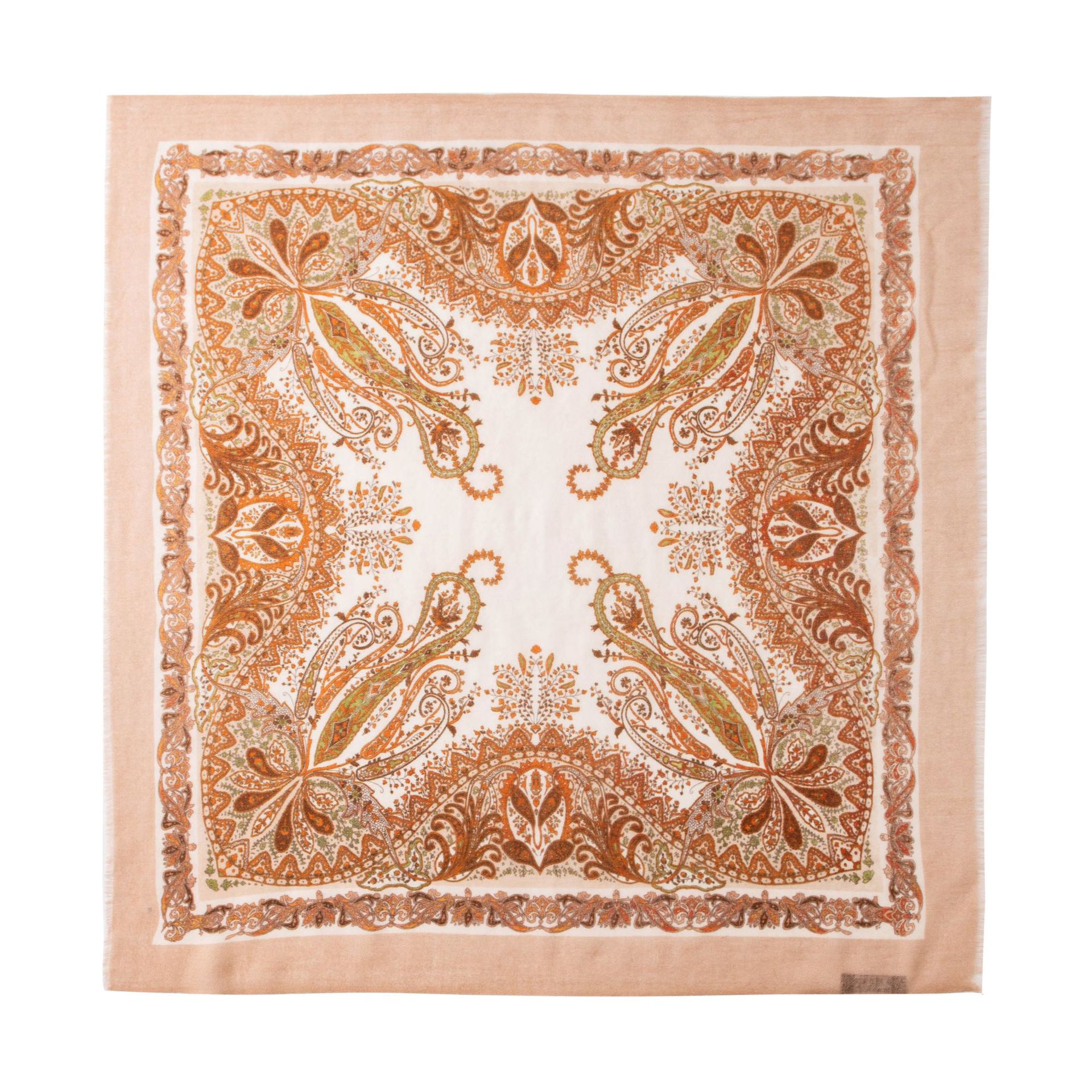 FHY25-7092-4 Camel Vintage Pattern