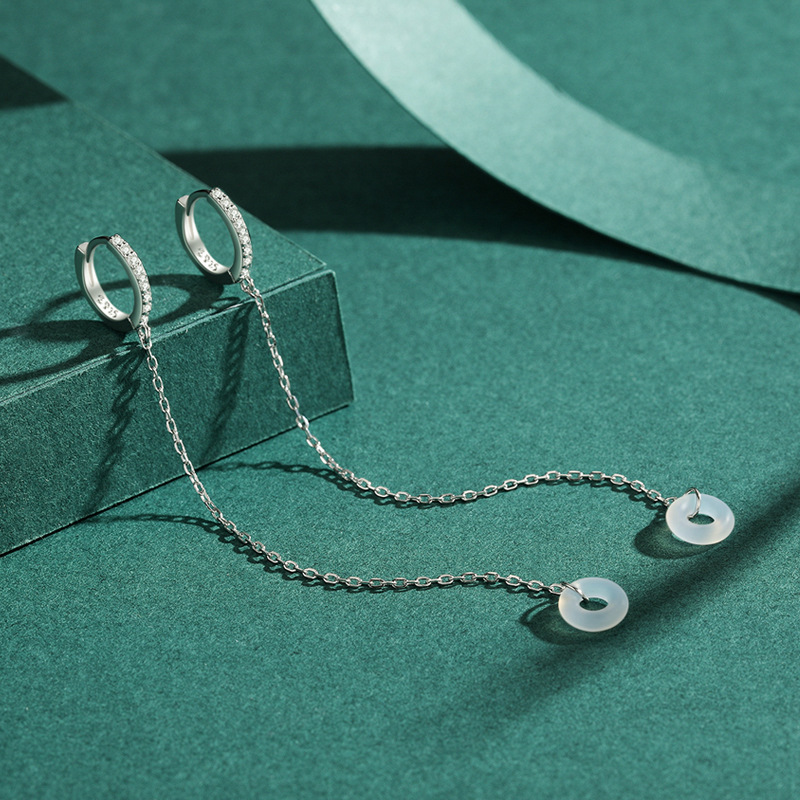 The S925 Sterling Silver Ear Cuff with AirPods Design - Image 4