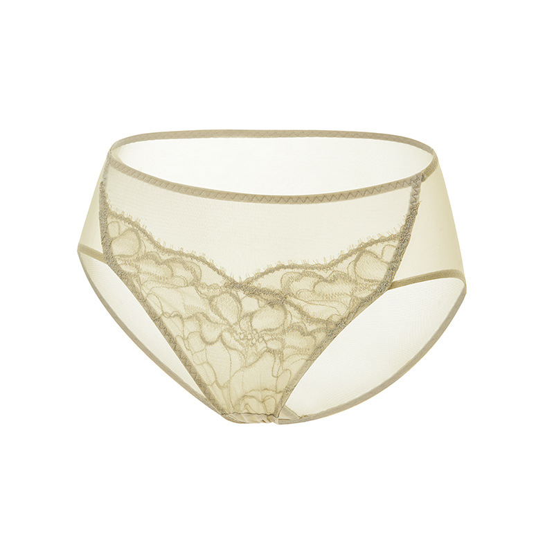 The Mulberry Silk Lace Trim Mid-Rise Bikini - Image 5