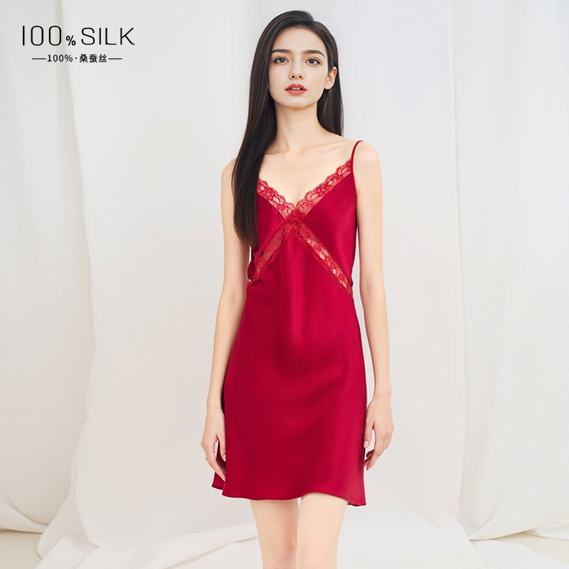 The 100% Mulberry Silk Sleep Dress and Robe Set - Image 3