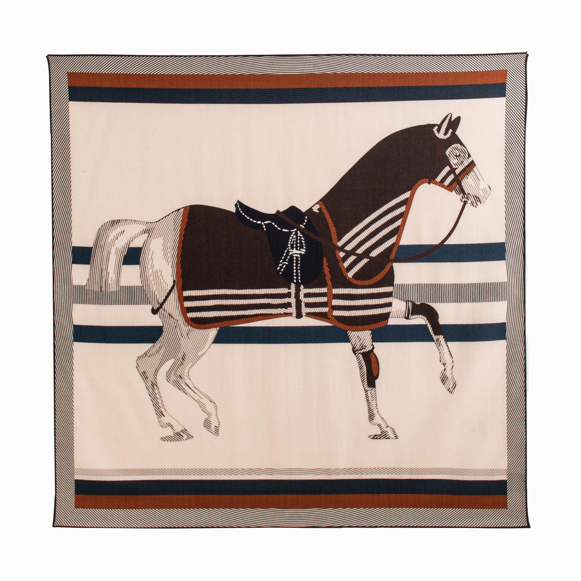 FHZ25-90213-2 Hand Rolled - Double Sided Horse White Stripe