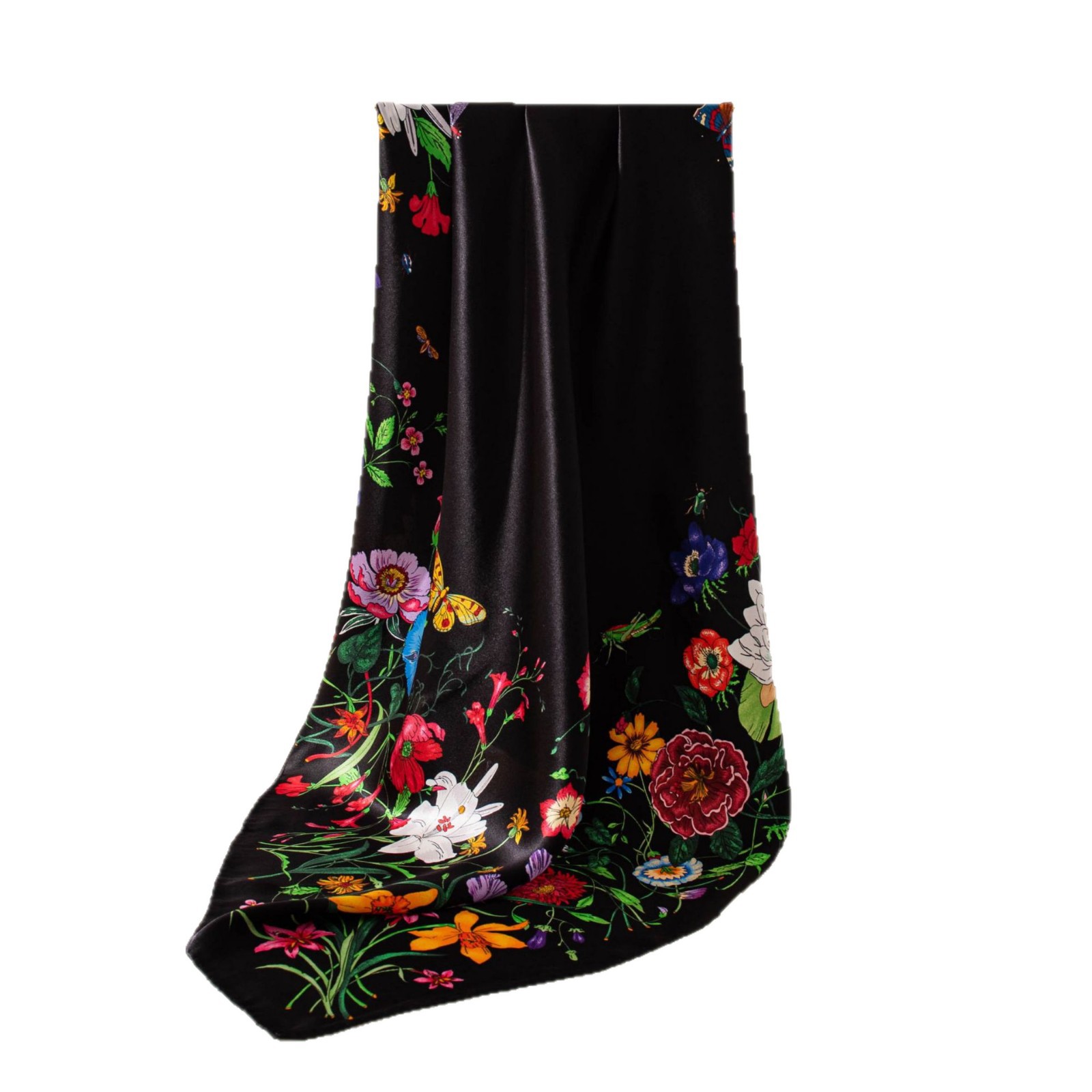 The Hand Rolled Silk Print Scarf - Image 5