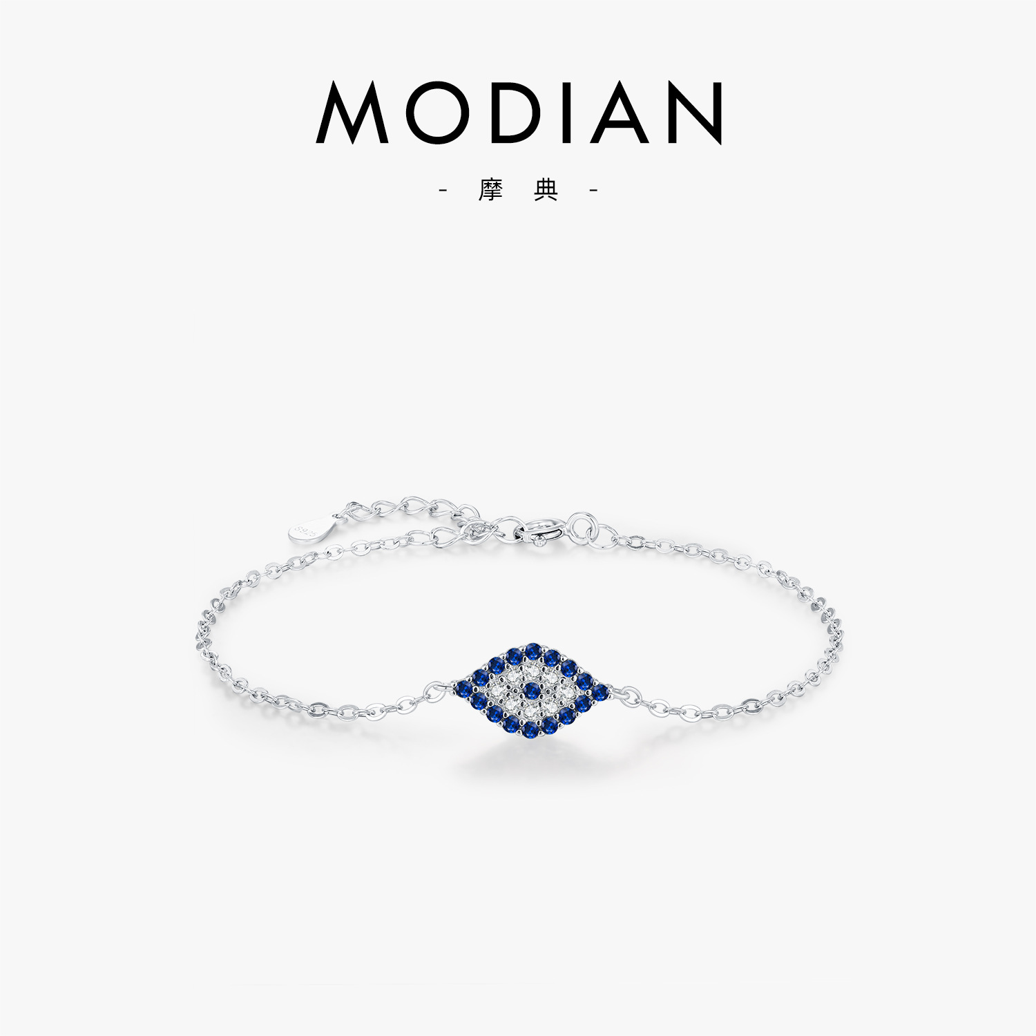 The Sterling Silver Minimalist Eye Bracelet