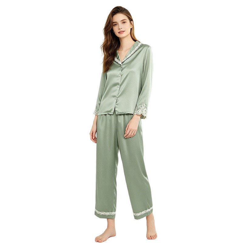 The 19 Momme Heavyweight 100% Mulberry Silk Pajama Set - Image 5