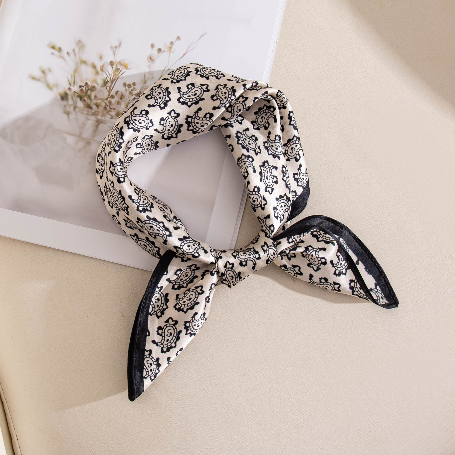 The Mulberry Silk Scarf with Paisley Print - Image 4