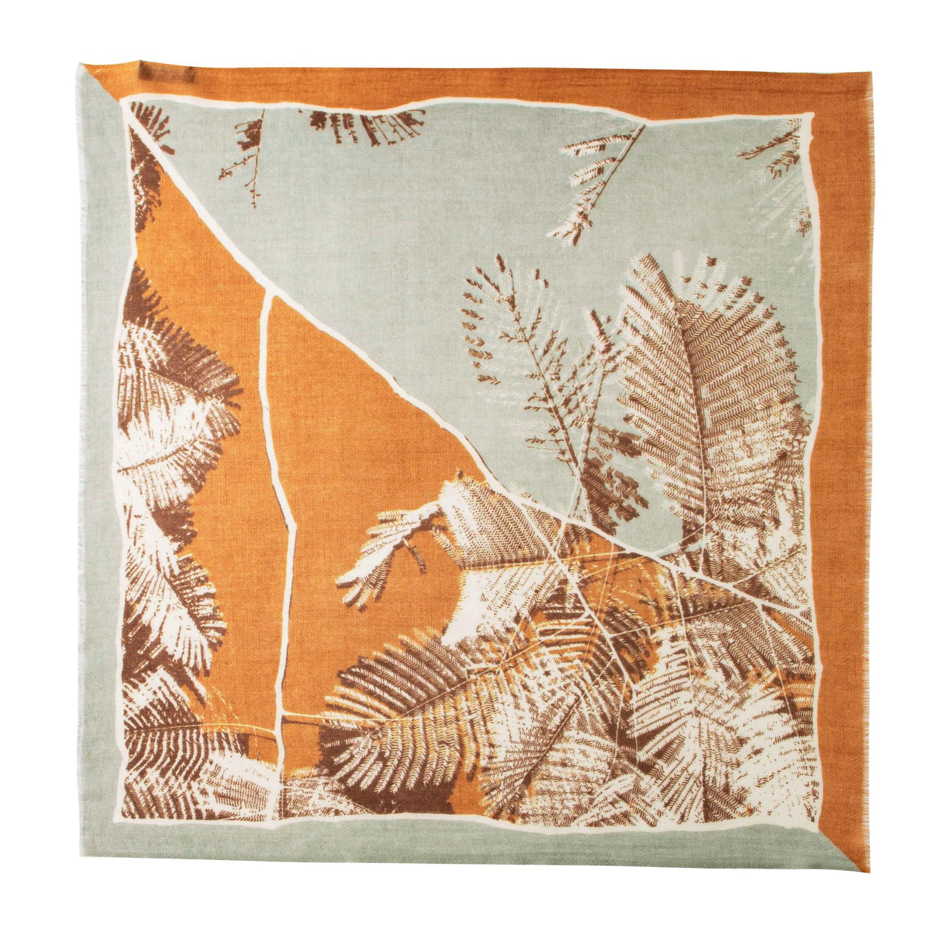 FHY25-7089-3 Camel-Green Leaves