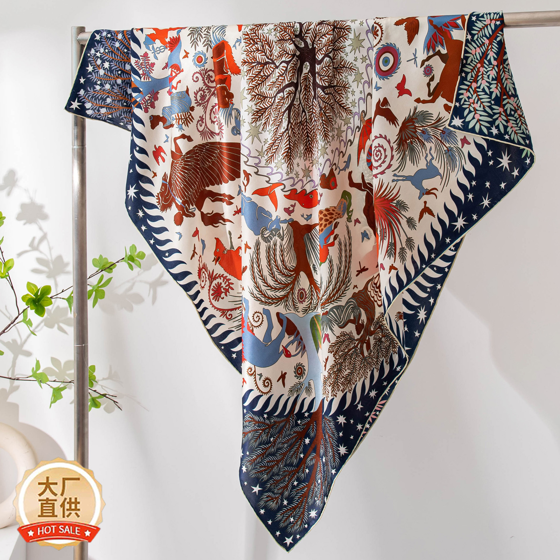 The Mulberry Silk Large Scarf and Shawl Wrap