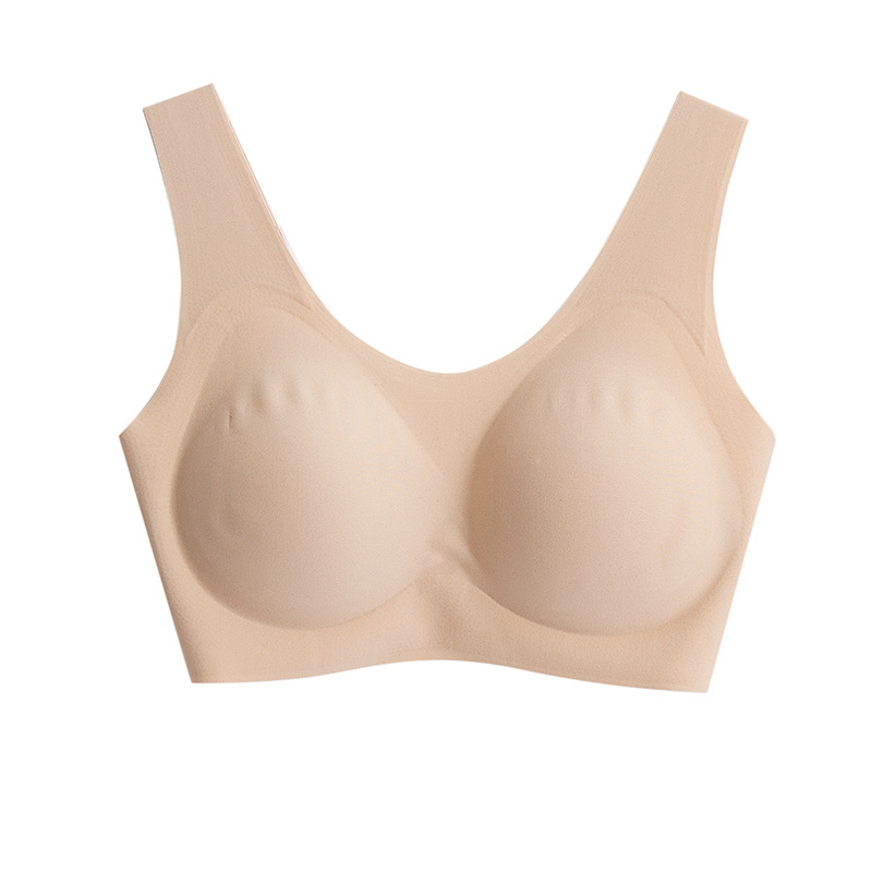 The Seamless Mulberry Silk Wire-Free Bra with Removable Strap - Image 5