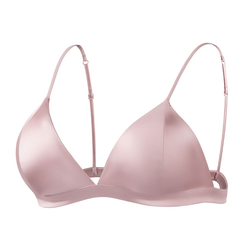 The Wire-Free Silk Bra with Padded Soft Cups - Image 5