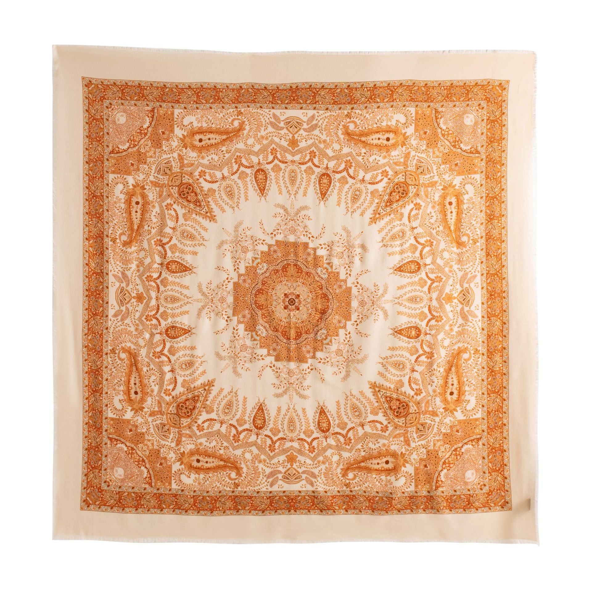 FHZ25-90031-3 Cashew Double-Sided Diamond Pattern Light Orange