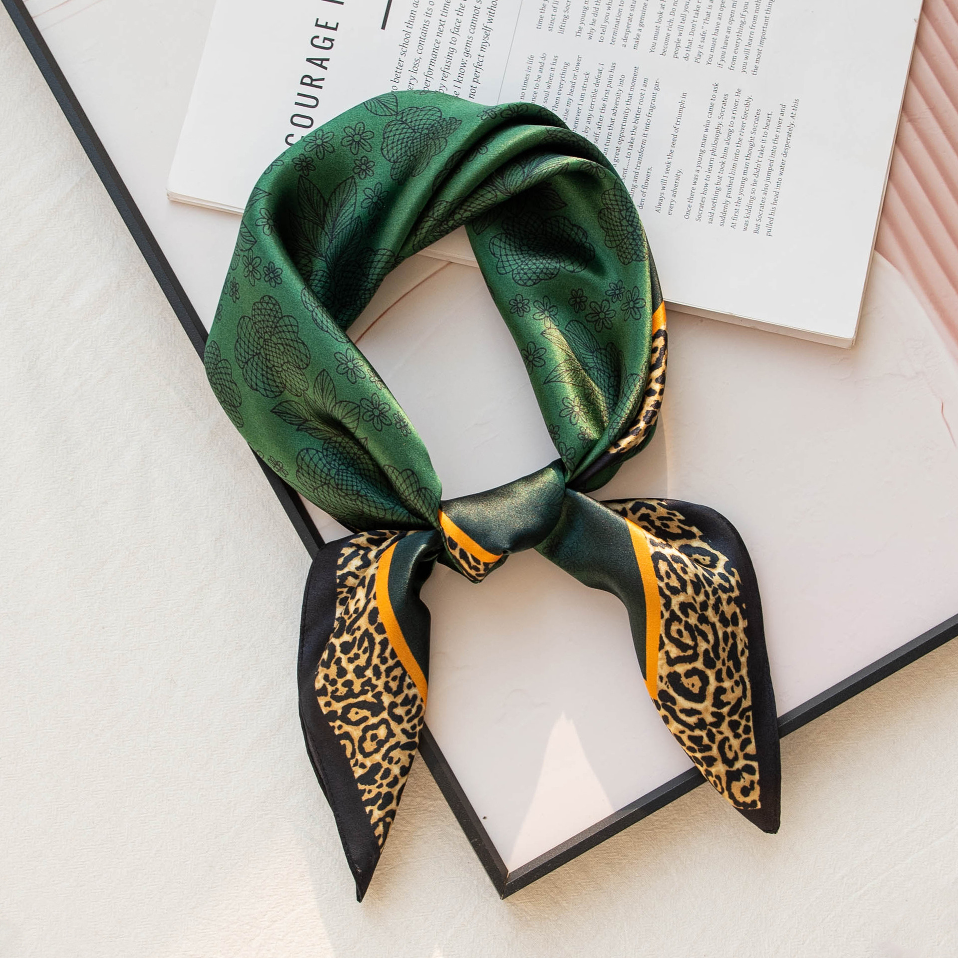 The Mulberry Silk Twill Square Scarf - Image 2