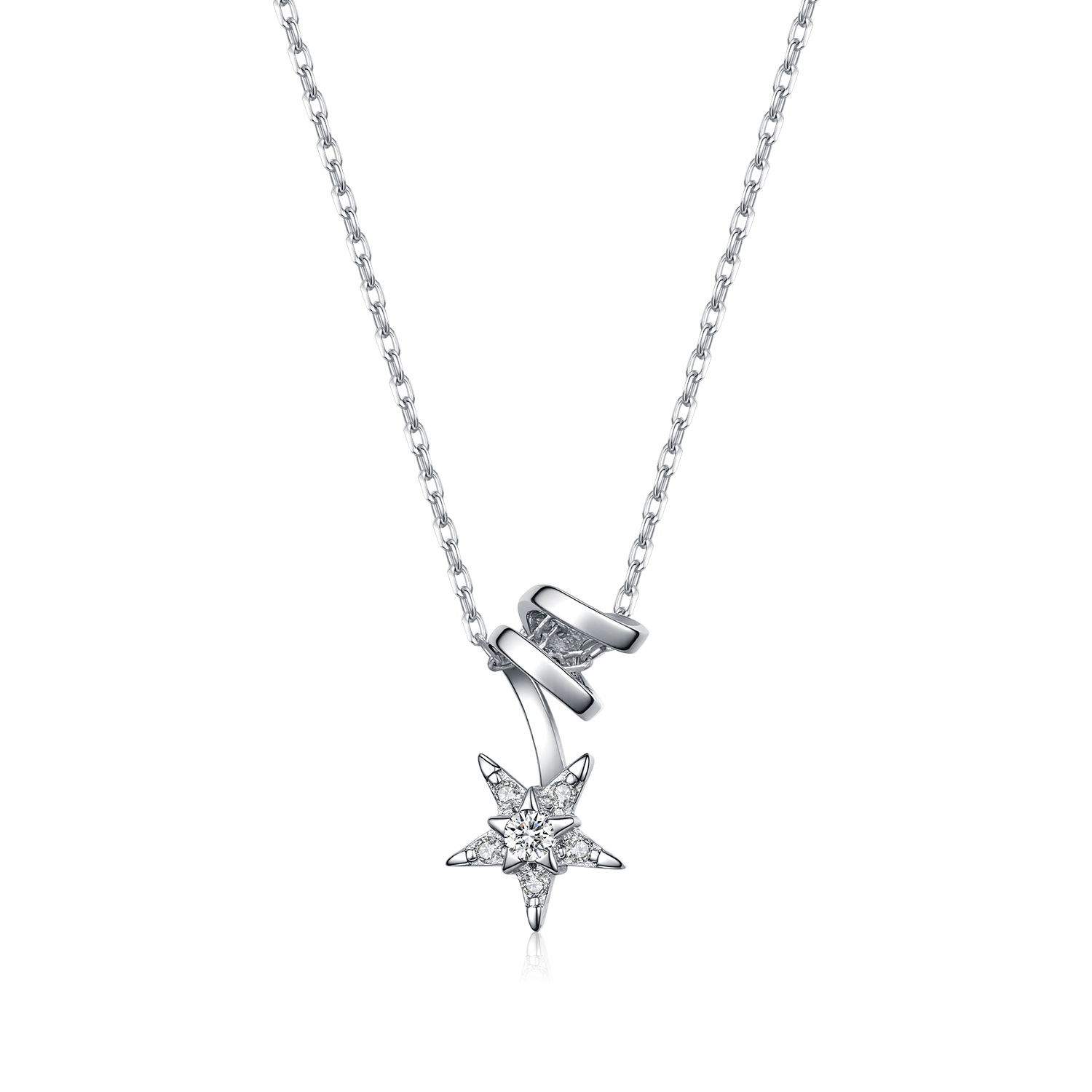 The VVS1 Moissanite S925 Silver Star Collarbone Chain - Image 5