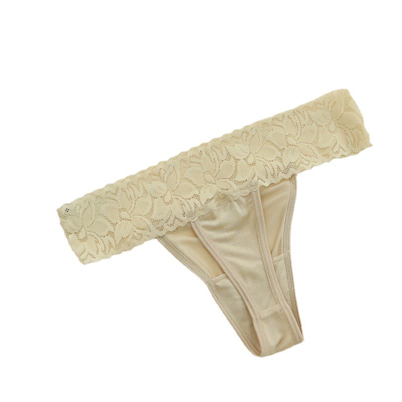 The Seamless Mulberry Silk Lace Thong - Image 5