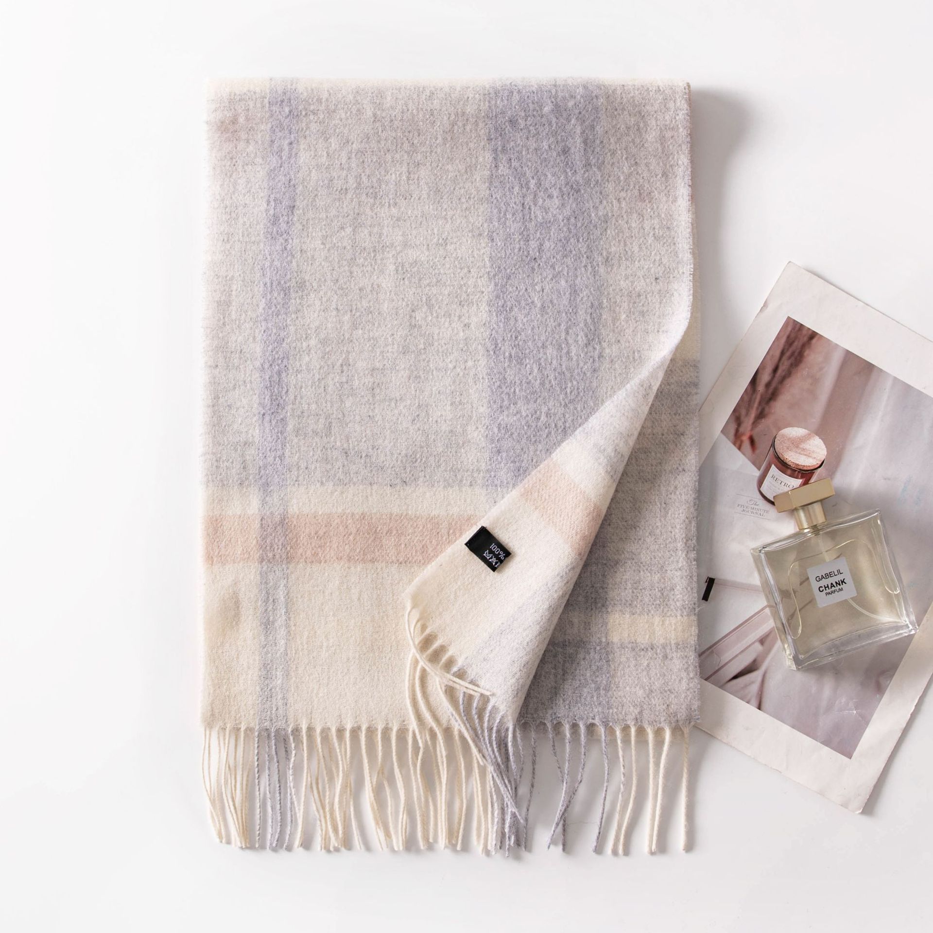 The 100% Wool Plaid Scarf