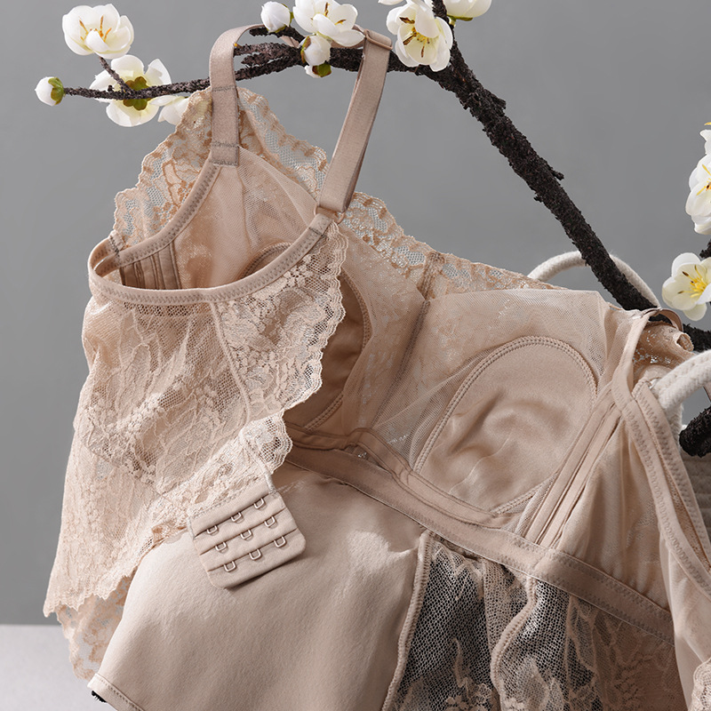 The Silk Satin Lace Backless Camisole Bra - Image 4
