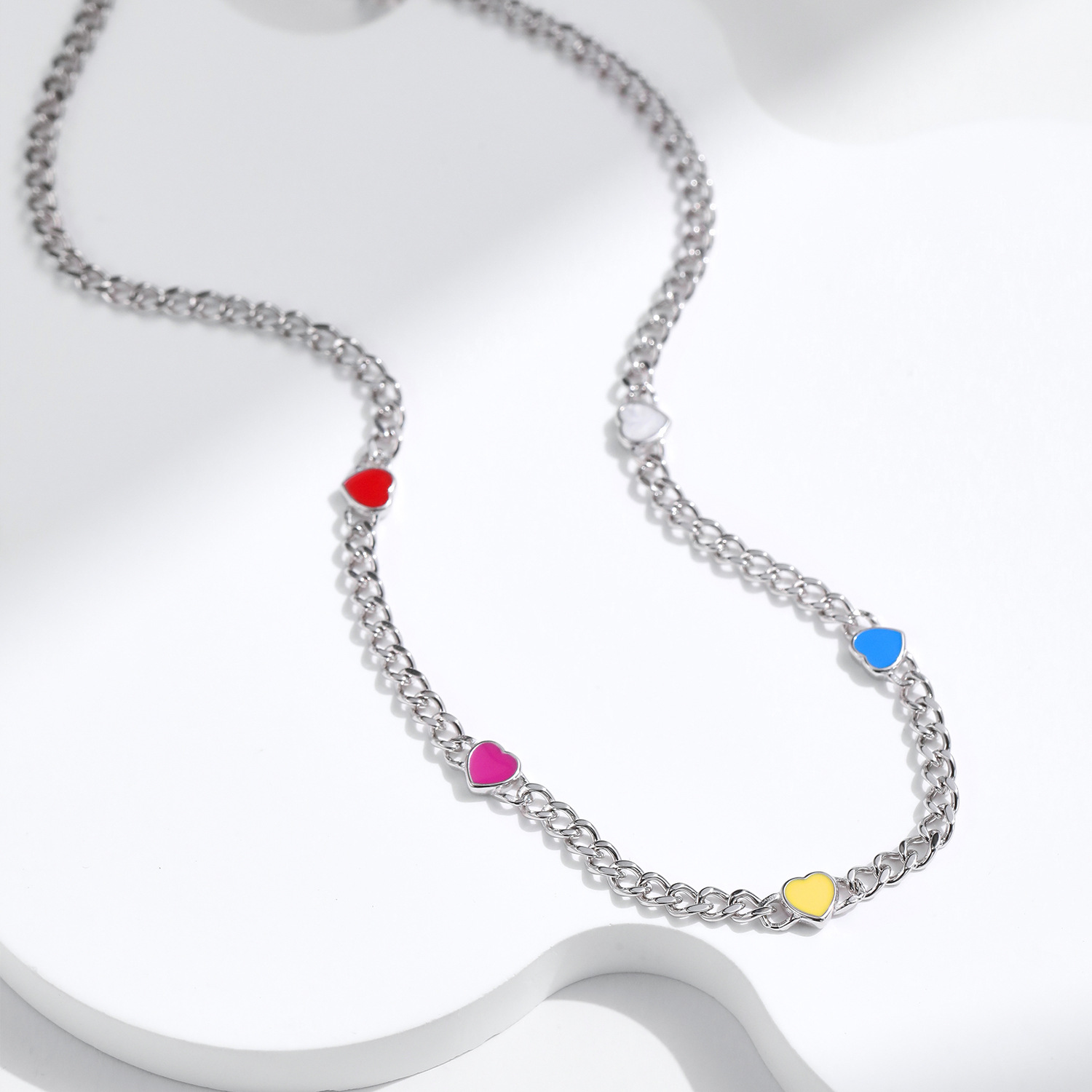 The Dopamine Color S925 Sterling Silver Choker Necklace - Image 4