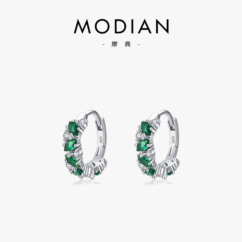 The S925 Sterling Silver Floral Hoop Earrings