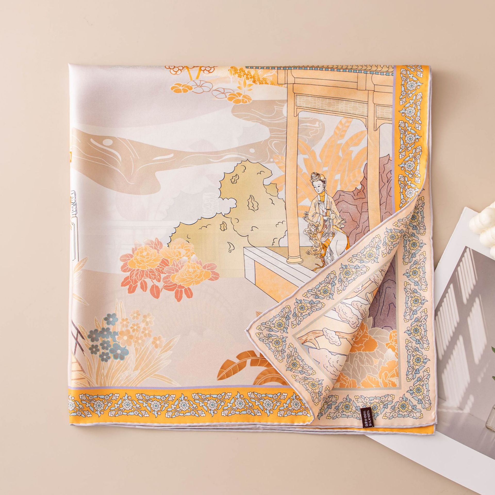 FHZ26-90616-8 Hand Roll - Flower Field Pavilion
