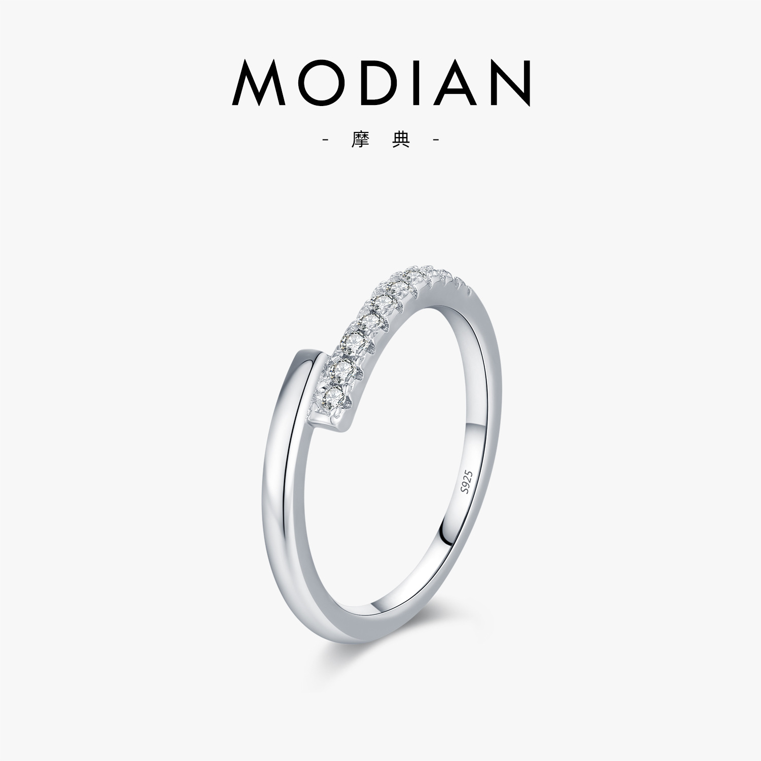 The D Color Moissanite S925 Sterling Silver Stackable Band
