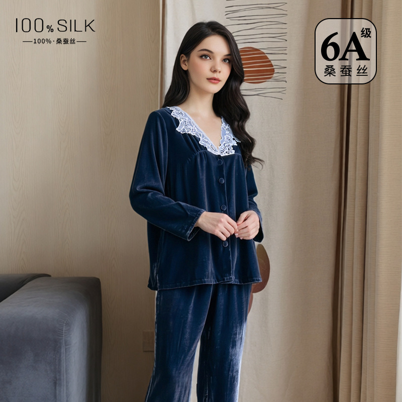 The Silk Long Sleeve Pajama Set - Image 3