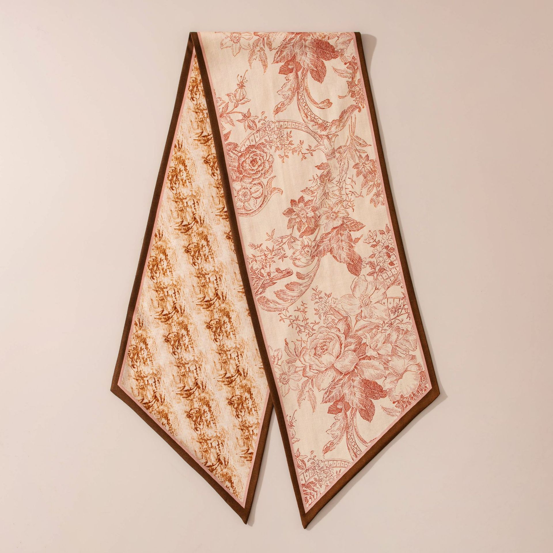 FHZ25-90240-1 Double-layer Two-tone Caramel Flower