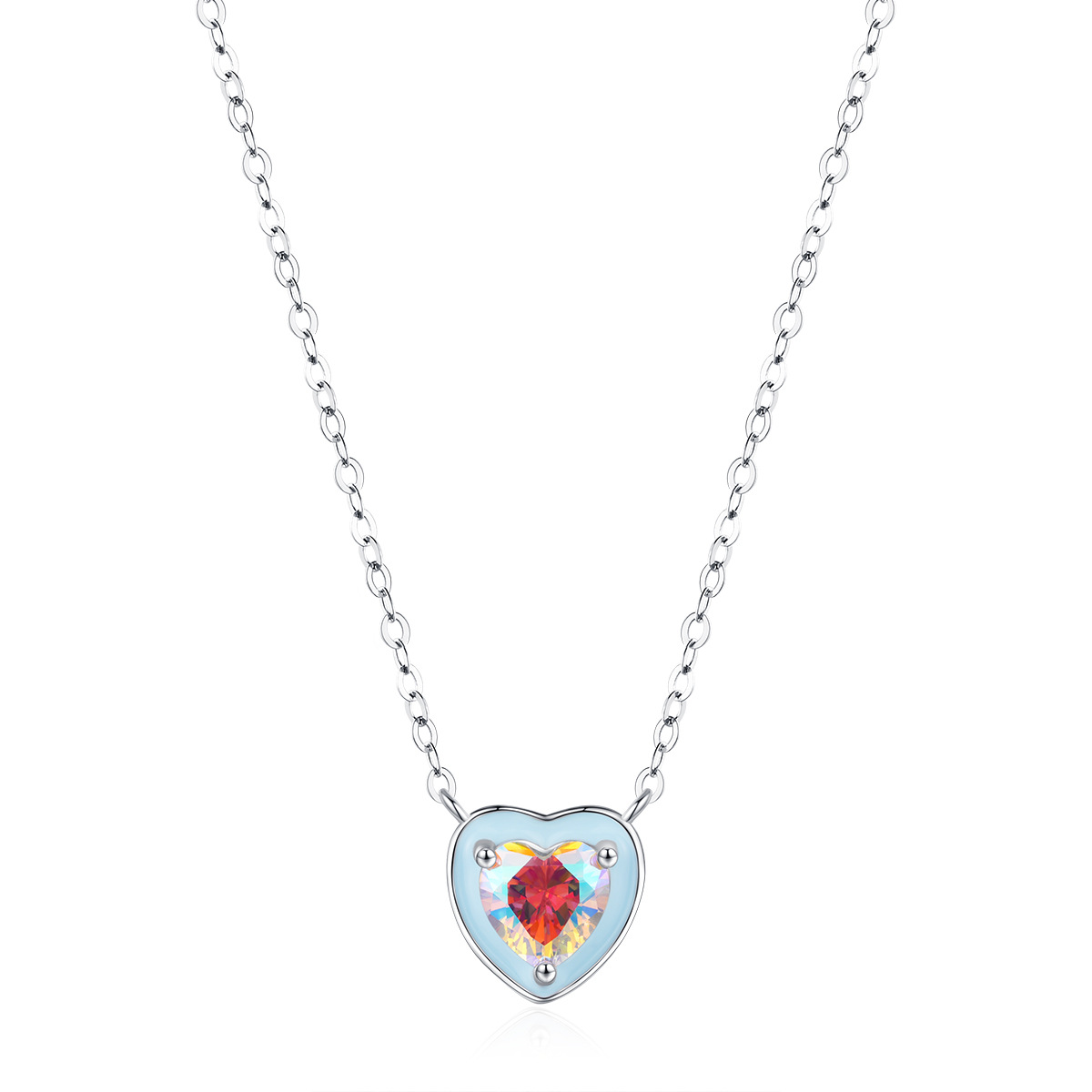 Candy Color Heart Necklace