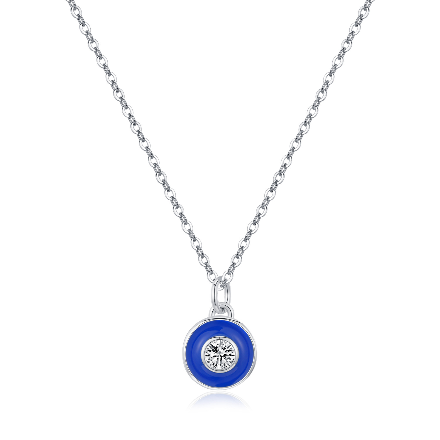 The Klein Blue Enamel Evil Eye S925 Sterling Silver Choker - Image 5